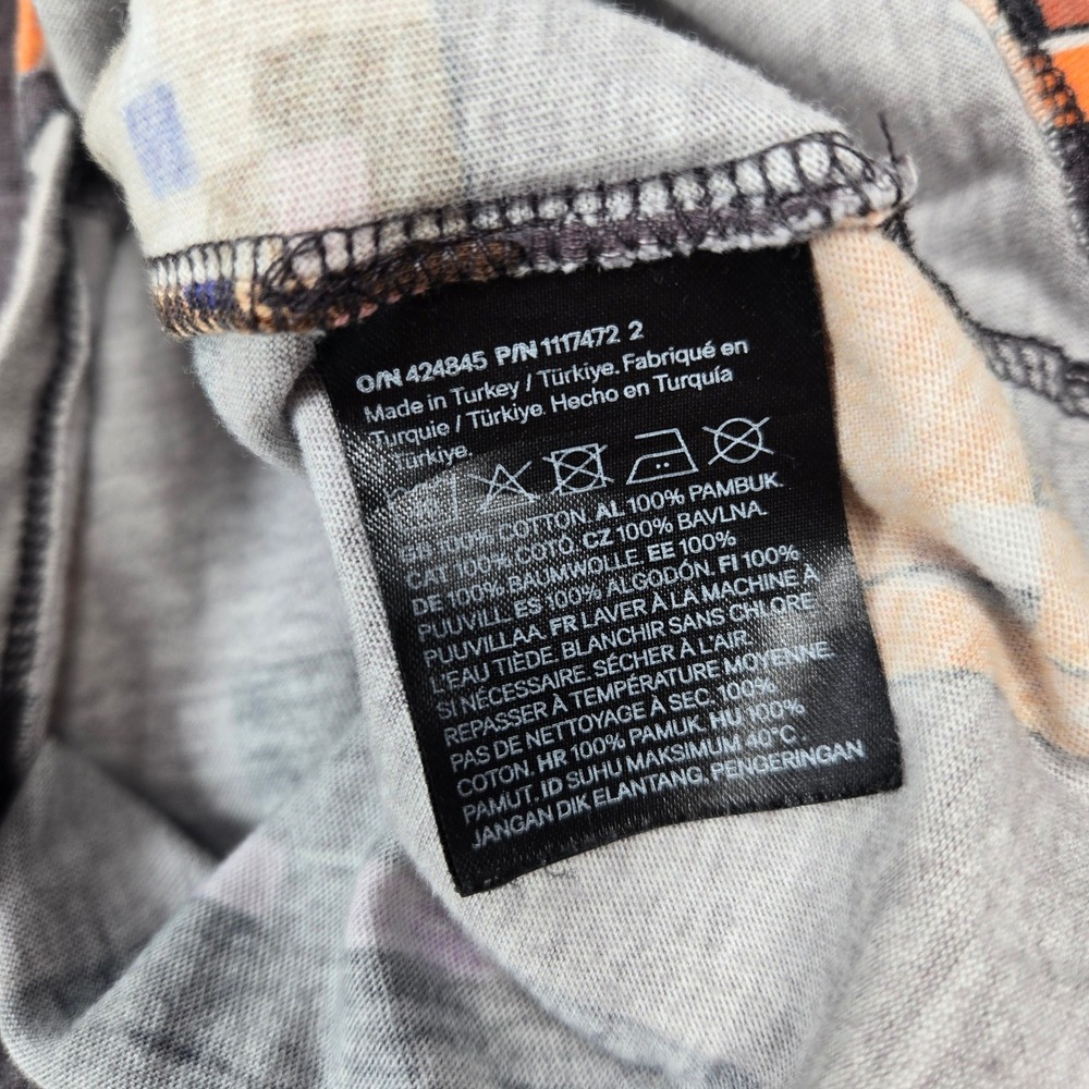 H&M Minecraft T-Shirt Kids 5T/6 Gray All Over Print Creeper Steve Alex Gamer Tee - Picture 3 of 4